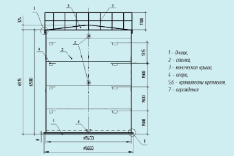 Чертеж Резервуар вертикальный РВС 150 м3